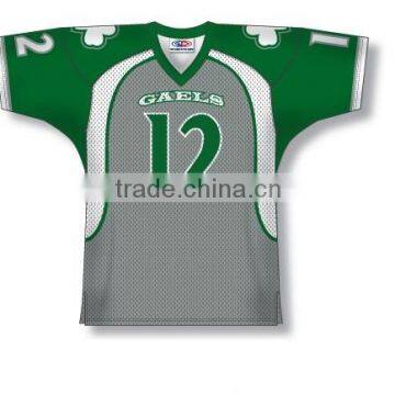 Polyester Spandex Custom Sublimated Gaels American Football Jersey/Shirt