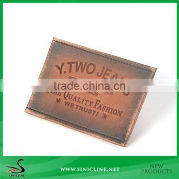 Sinicline PU Leather Patches with Debossed Logo Design