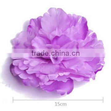 popular handmade silk fabric flower brooches