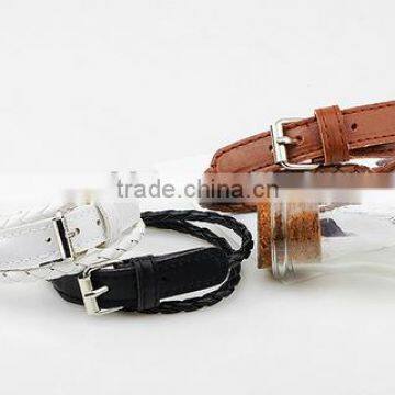 Fashion Knitting Leather Bracelet,Wholesale Unisex Leather Bracelet For Hand Decoration