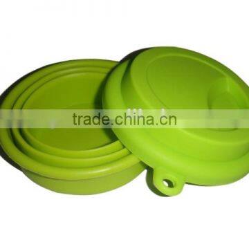 Travel Camping Folding Silicone Rubber Cup With Lid photo-6