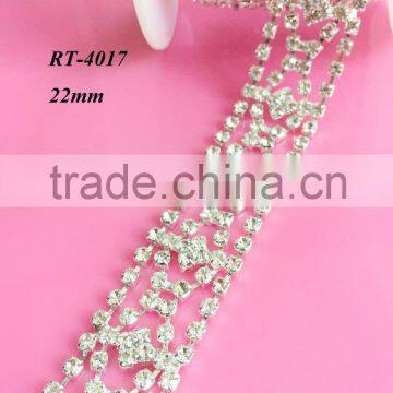 Wholesale rhinestone trim for bridal sash wedding sash Wedding belt (RT-4017)