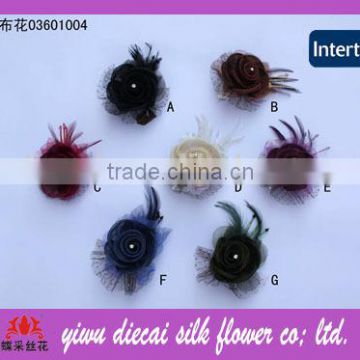 Hair decorative sinamay fabric flowers