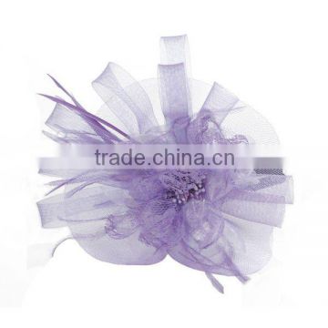 purple Fascinator hair accessory