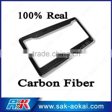 100% carbon fiber US standard car license plate frame