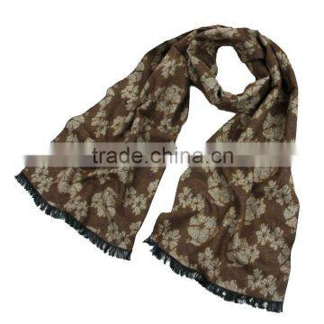 100% silk scarf men shawl with tassel