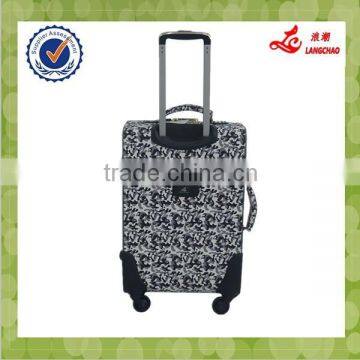 2016 Oil Leather Travel Compass Luggage Trolley Bag photo-5