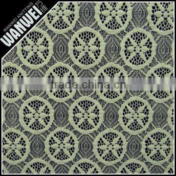 30% off Top Fashion New Arrival Classic Yellow Color Beautiful Flower French Lace /net Lace Fabric in Stock 3088 photo-2