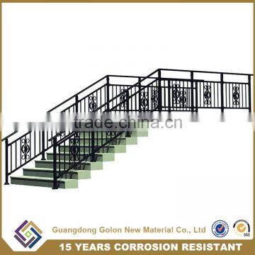 GOLON Top Quality Customized Outdoor Wrought Iron Stair Railing photo-6
