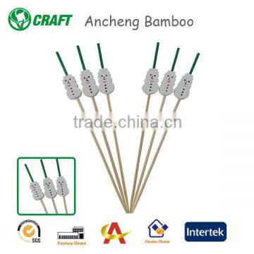 bbq paddle high quality food bamboo pick for party