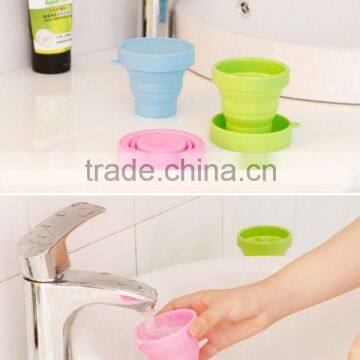 Hot Sale Bpa Free 100% Food Grade Safte and Health Foldable Children Silicone Cup