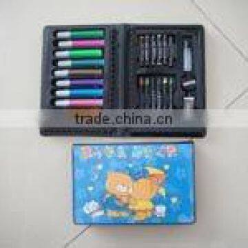 25PCS stationery set in carrying plastic box