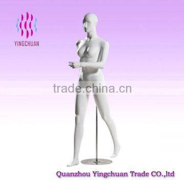 Fiberglass female sport running display mannequin