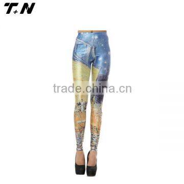 Ladies Stretchy 3D Printed Jogging Gym Yoga Leggings photo-3