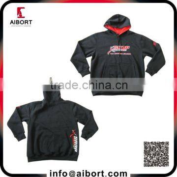 Plain black Rugby Hoodie