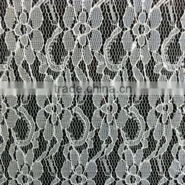 Orchid Low-elastic Polyester Lace Fabric for Wedding Dresses photo-2