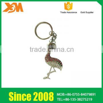 Fashionable Elegant Swan Customized Zinc Alloy Keychain