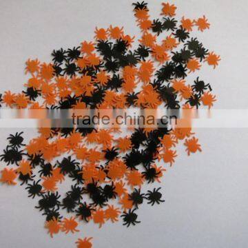 1.2X1.5cm Metallic PVC Spider Halloween Confetti for party decoration