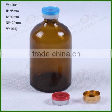 100ml Amber Pharmaceutical Glass Bottle