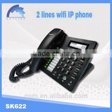 2015 New Arrive !SK622W desktop Wifi ip phone /Best bussiness phone