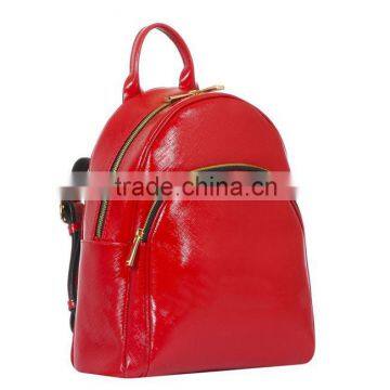 BK4089 China red shinny fashion hot sale womens backpack purse cheap backpacks