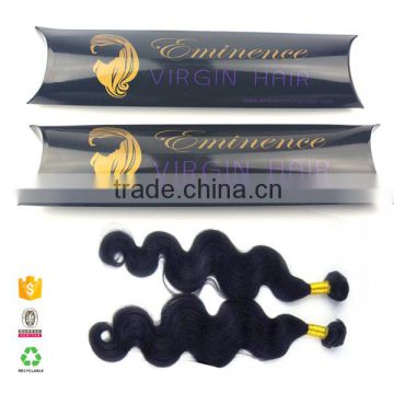 Alibaba online shopping custom virgin hair packaging