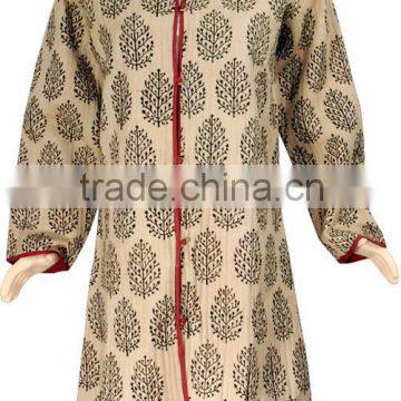 Vintage Kantha Jackets for Women, Cotton Kantha Coats