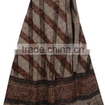 Designer Cotton Printed Wrap Skirt Sarong Dress