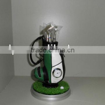 golf souvenir golf lawn business gift golf pen container suit