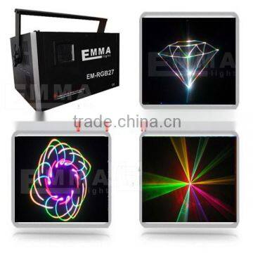 Pro 4W / 4000mW RGB Analog Laser DJ stage Light DMX512 ILDA DT40W Full color