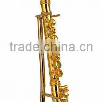 Gold and copper material maked gild mini flute