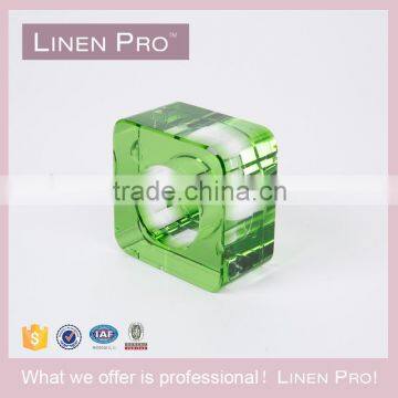 LinenPro Wholesale Decorative Green Napkin Holder Crystal Diamond Napkin Ring for Wedding