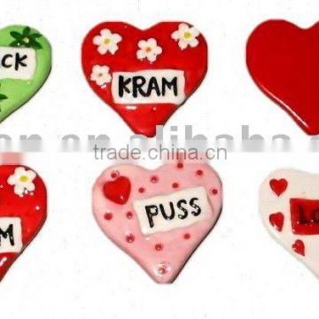 ceramic fridge magnet,ceramic velentine's gift