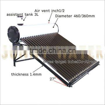 Non-pressurized Solar hot Water Heater With CE and ISO Certified with high efficiency vacuum glass tube