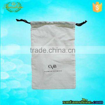 natural promotional drawstring bag cotton