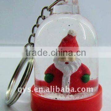 Santa Claus Snow Ball Key Chain/Key Ring