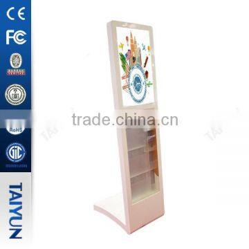 32 Inch Video Display With Aluminum Alloy Magazine Book Shelf