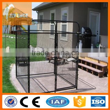 Large dog run chain link animal cage / soft portable garden dog fence panel