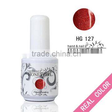 wholesale hot selling acrylic LED glitter Nail color gel