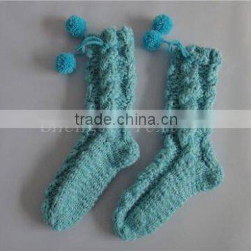 hand knitted indoor floor sock