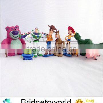 9pcs Toy Story Buzz Lighter Woody Jessie Action Figures PVC Model Toys