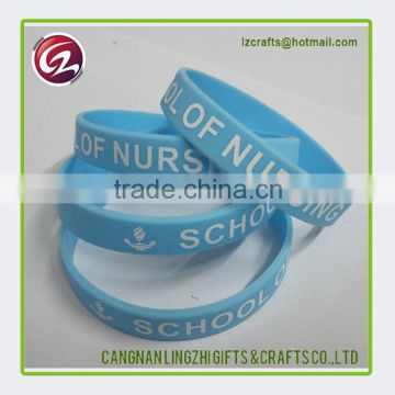 Customized Logo High Quality custom siliconebracelet