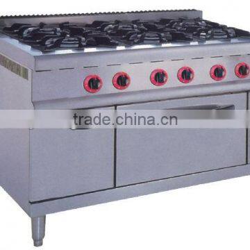 gas burner with oven