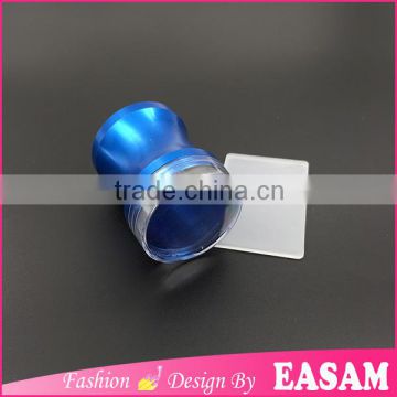 China factory selling 3.8cm stamper head,blue metal clear jelly stamper for nail                        
                                                Quality Choice