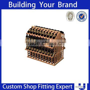 2016 Special Design Mdf Wooden Beer Rack Display Shelf