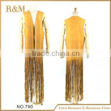 New Style Popular Yellow Suede Scarf Shawl for Women