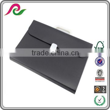 CE certificate holder file folder in black color