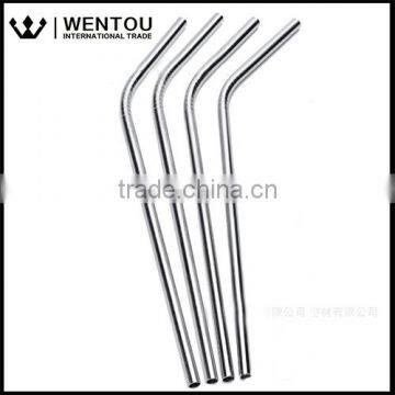 Wholesale High Quality Curved Stainless Steel Drinking Straws With Brush