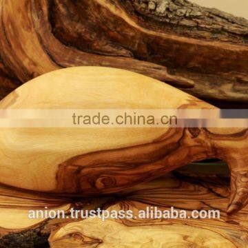 Olive Wood Decorative Carved Plate Fish Design photo-2