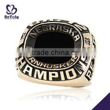 14k gold plated brass ring custom jewelry for champions